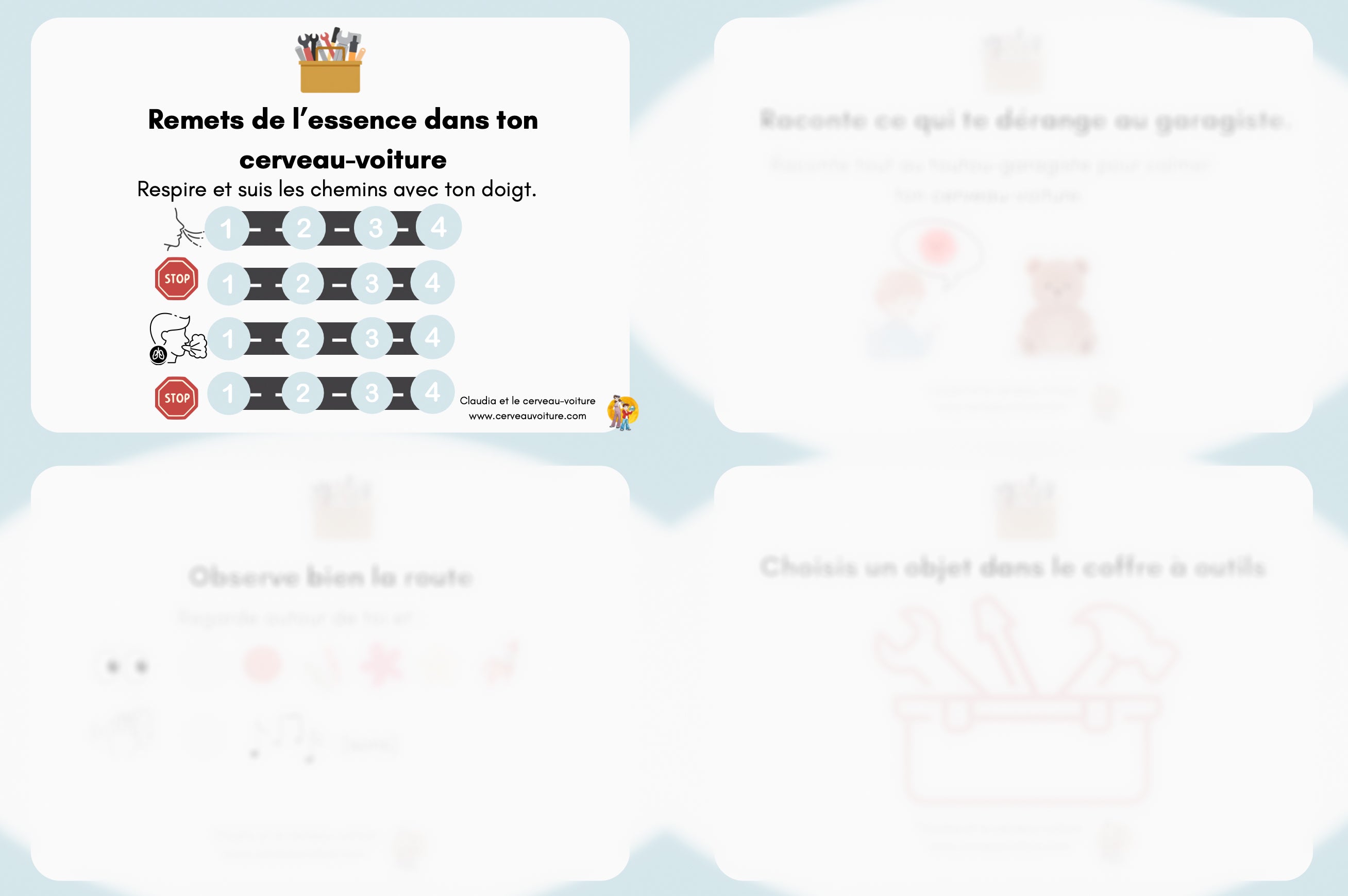 Boîte à outils “Pannes d’émotions” – 20 stratégies pour le garage des émotions